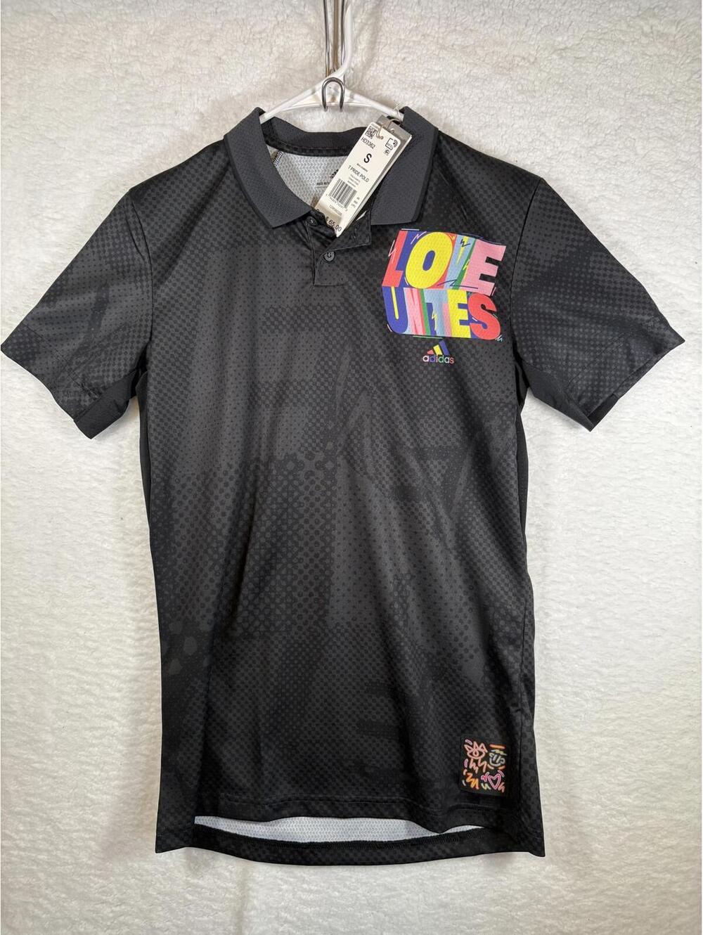 Adidas Performance Golf Polo Pride Dri-fit “Love Unites” HD3362 Mens Small NWT